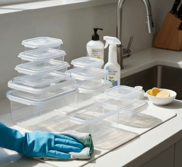 کردن ظرف پلاستیکی - نگهداری ظروف پلاستیکی بدون بو و لکه